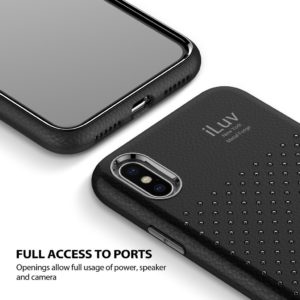Funda iLuv Metal Forge Black Celular iPhone XR