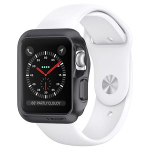 Capa Apple Watch Series 3/2/1 (42mm) Spigen Slim Armor Space Grey